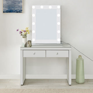 Hollywood Glass Console & Desktop Mirror