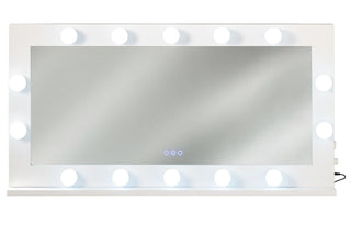 Tabletop Hollywood Mirror-White