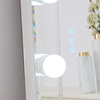 Hollywood Floor Mirror Glass with Bluetooth Speaker