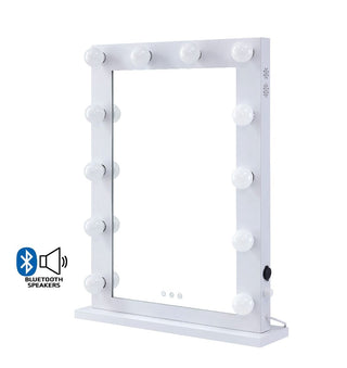 Desktop Hollywood Mirror White with Bluetooth Speaker *special*