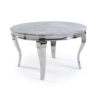 Asmara Dining Table in Chrome - 100x100cm