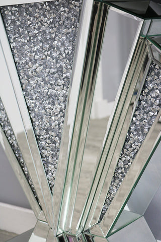 Diamond Sparkle Fan Console Table