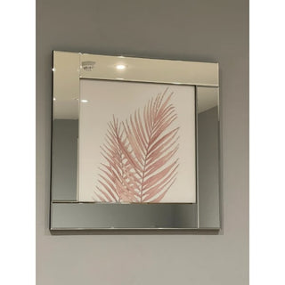 Pink Palm Leaf Glitter 55x55cm