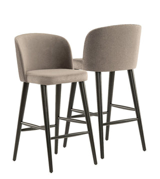 Nova Breakfast Bar Stool - Grey Velvet